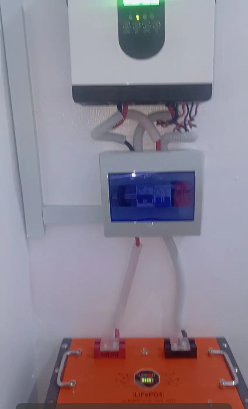 Inverter, breaker box and lithium battery